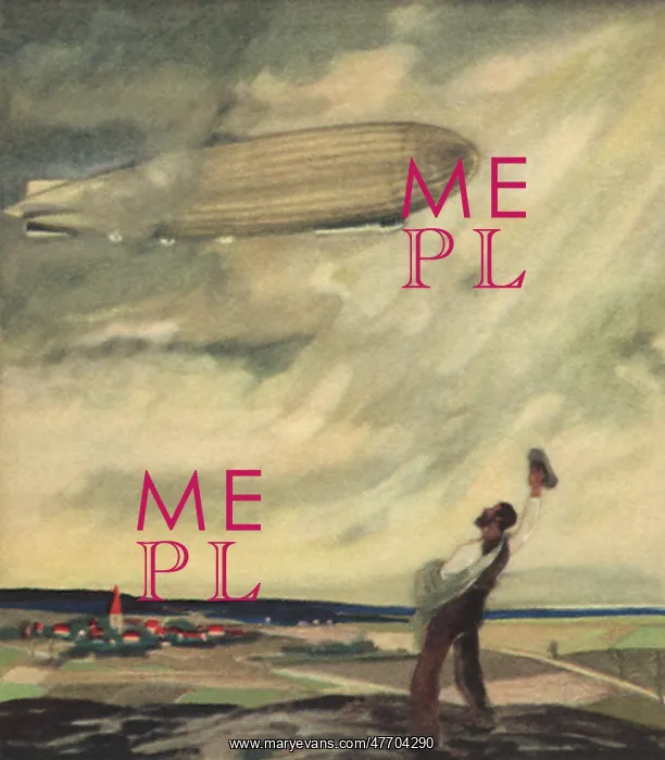  : Man Waves at Zeppelin