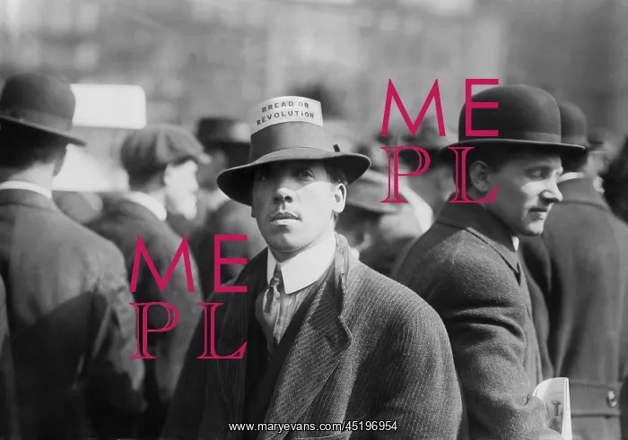 : Man wearing a Industrial Workers of the ? : Man wearing a Industrial Workers of the ?