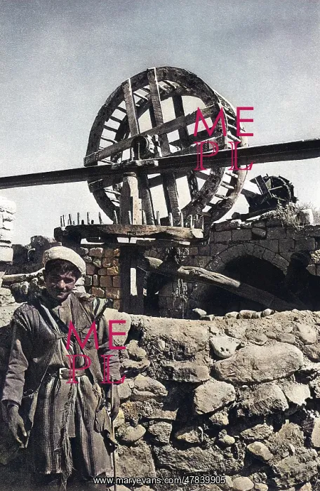 : Man in front of a well, Beersheba, Holy Land : Man in front of a well, Beersheba, Holy Land