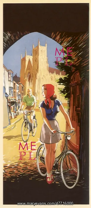 : Man, Woman on Bikes : Man, Woman on Bikes