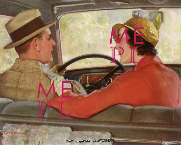  : Man and Woman chat in Car