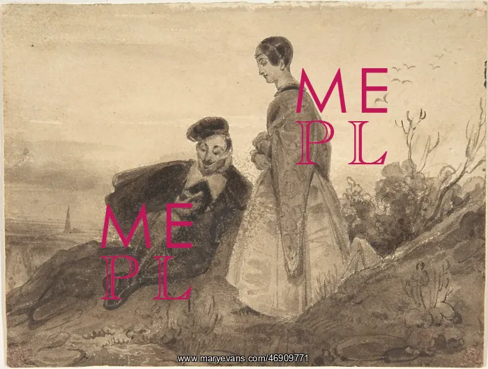 : Man and Woman in a Landscape, possibly Faust and : Man and Woman in a Landscape, possibly Faust and