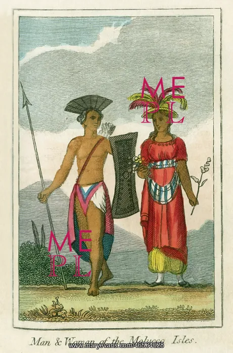 : Man and woman of the Moluccas Islands : Man and woman of the Moluccas Islands