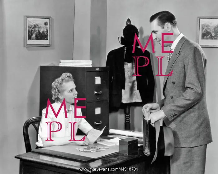 : Man and Woman in Office : Man and Woman in Office