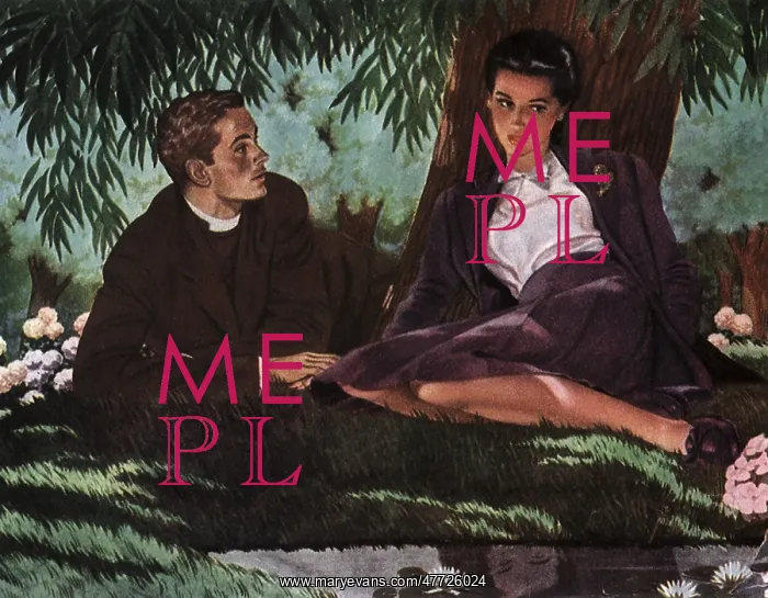 : Man and Woman talk Under a Tree : Man and Woman talk Under a Tree