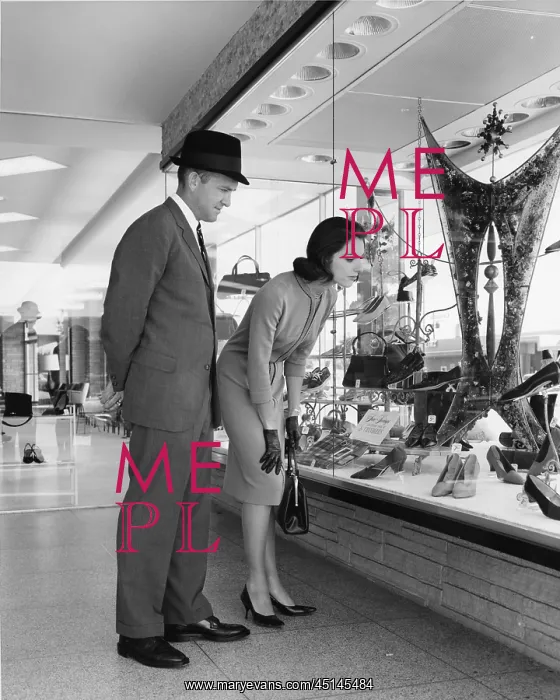: Man and Woman Window Shopping : Man and Woman Window Shopping