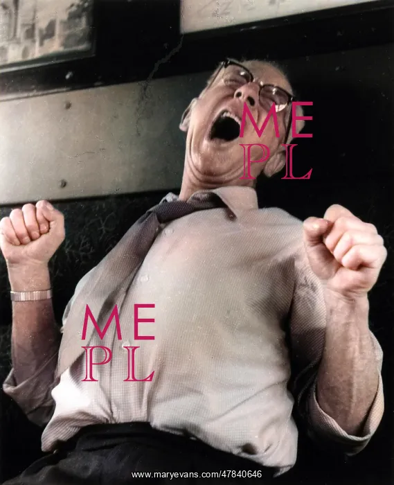 : Man yawning and stretching on a train : Man yawning and stretching on a train
