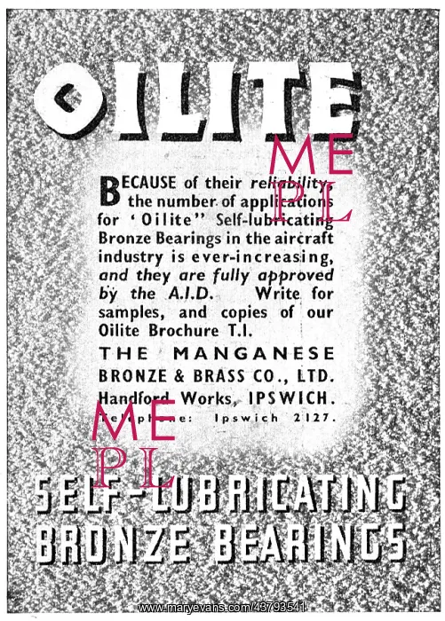 : Managanese Bronze & Brass Co - Oilite Self : Managanese Bronze & Brass Co - Oilite Self