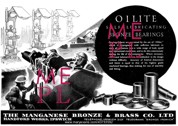 : Managanese Bronze & Brass Co - Oilite Self : Managanese Bronze & Brass Co - Oilite Self