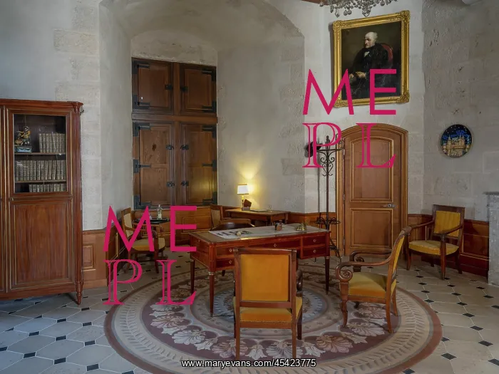 : Manager's office, Chateau de Sully-sur-Loire, Loiret, France : Manager's office, Chateau de Sully-sur-Loire, Loiret, France