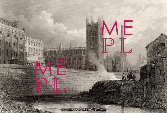 : Manchester, England, from the River Irwell, showing : Manchester, England, from the River Irwell, showing