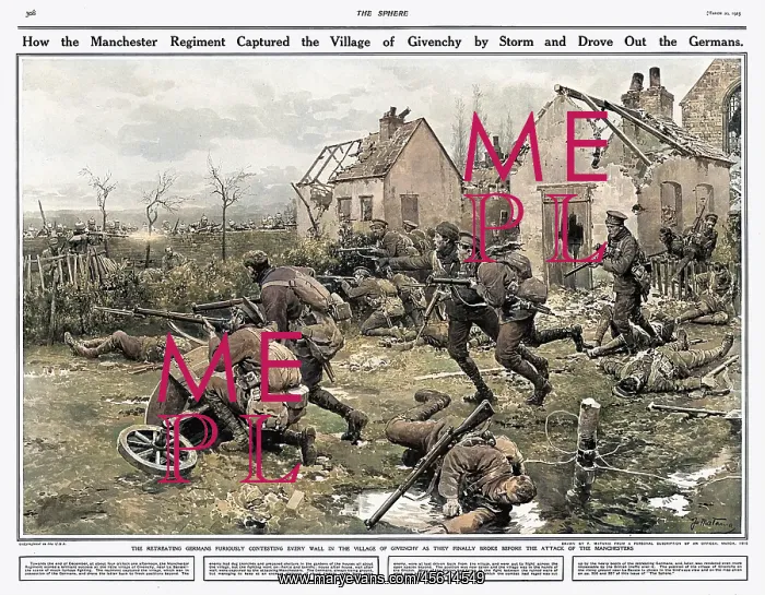 : Manchester Regiment capture Givenchy 1914 : Manchester Regiment capture Givenchy 1914