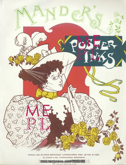 : Mander's Poster Inks advertisement : Mander's Poster Inks advertisement