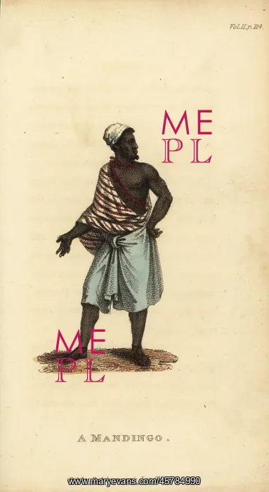 : Mandinka man, 18th century : Mandinka man, 18th century
