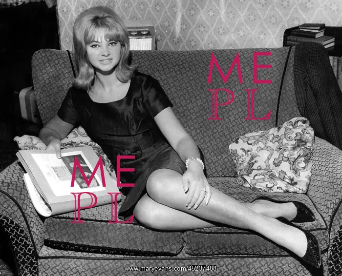 : Mandy Rice-Davies at her home in Birmingham, ? : Mandy Rice-Davies at her home in Birmingham, ?
