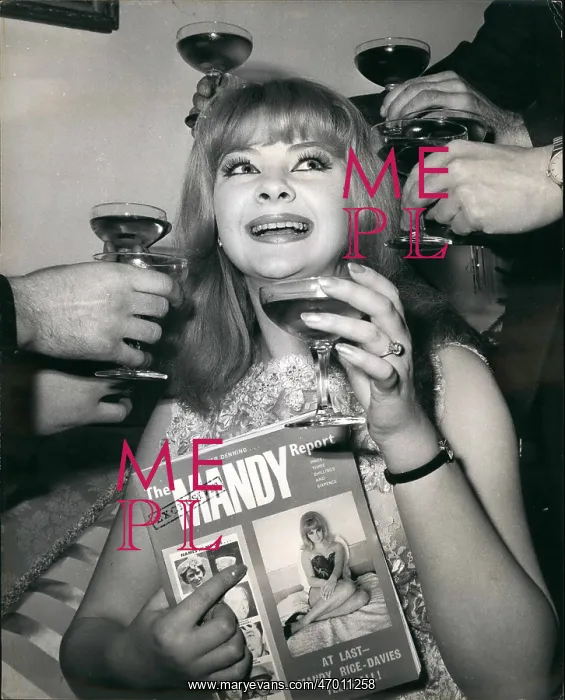 : Mandy Rice-Davies, launch party for her book : Mandy Rice-Davies, launch party for her book