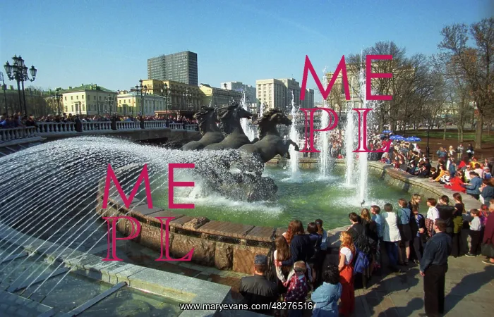 : Manege Square in Moscow, 1998 : Manege Square in Moscow, 1998