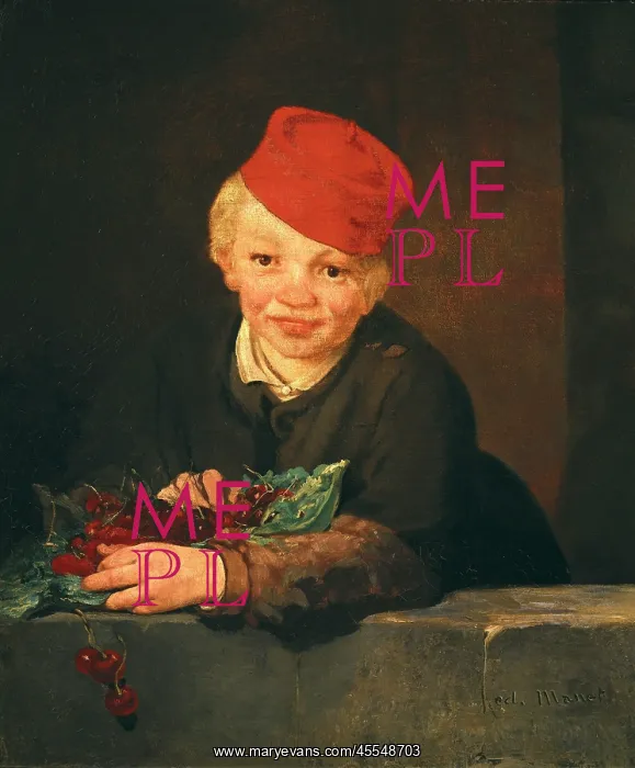 : MANET, edouard (1832-1883). Boy with cherries : MANET, edouard (1832-1883). Boy with cherries