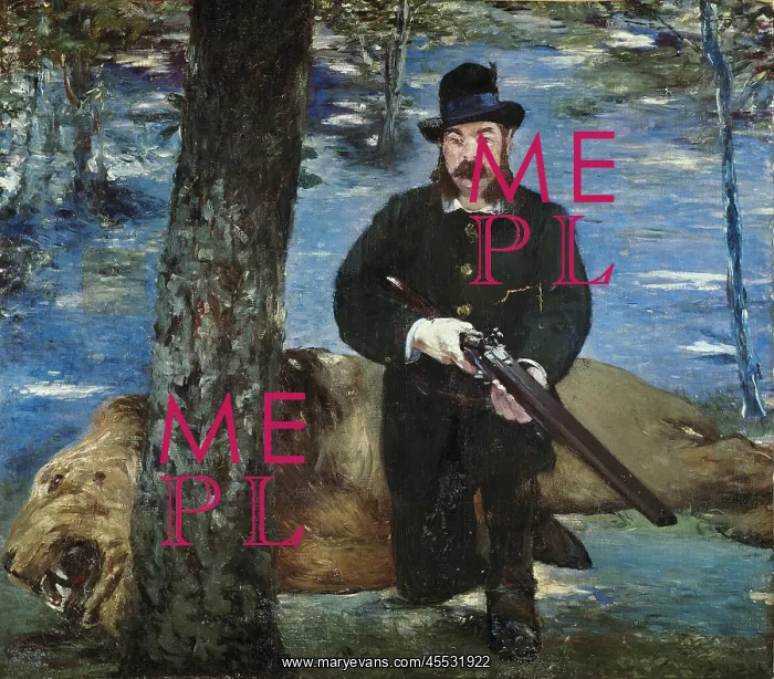 : MANET, Edouard. Pertuiset, the lion hunter : MANET, Edouard. Pertuiset, the lion hunter