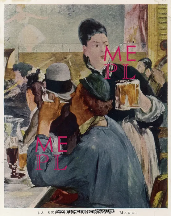 : MANET WAITRESS W / BEER : MANET WAITRESS W / BEER
