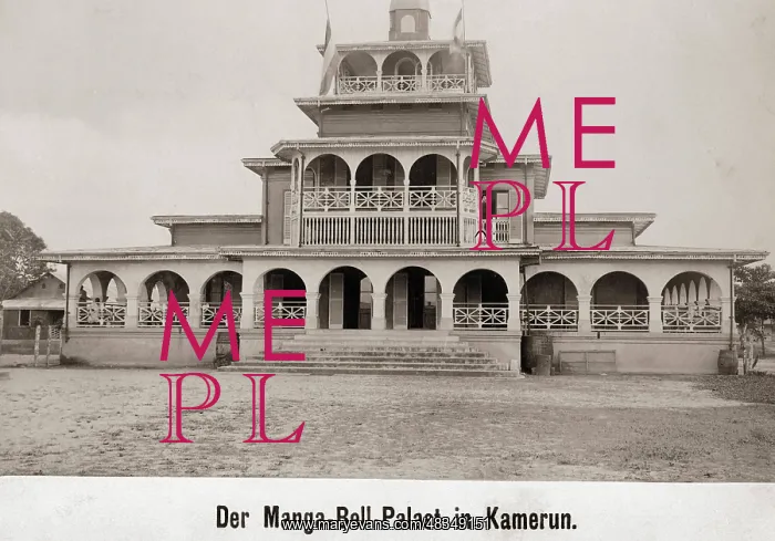 : The Manga Bell Palace in Cameroon, 1909 : The Manga Bell Palace in Cameroon, 1909