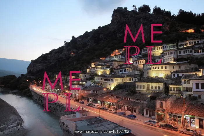 : Mangalem quarter, Berat, Albania : Mangalem quarter, Berat, Albania