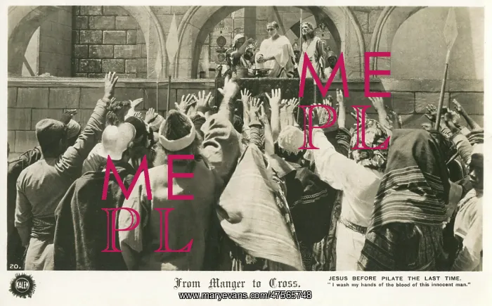 : From the Manger to the Cross, Jesus, Pilate and crowd : From the Manger to the Cross, Jesus, Pilate and crowd