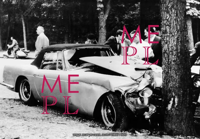 : The mangled Ferrari in which Porfirio Rubirosa : The mangled Ferrari in which Porfirio Rubirosa