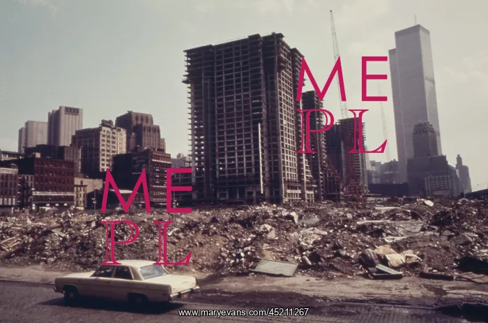: Manhattan landfill and construction site. ? : Manhattan landfill and construction site. ?