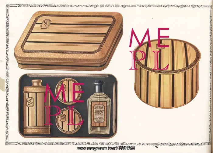 : Manicure set from CPC cosmetics, 1927 : Manicure set from CPC cosmetics, 1927