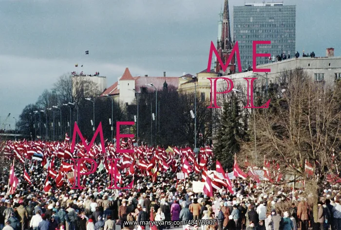 : Manifestation against military force in Lithuania : Manifestation against military force in Lithuania