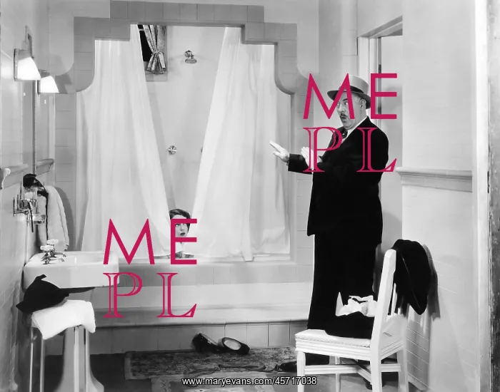 : Mann accidentally walking in on woman taking a bath : Mann accidentally walking in on woman taking a bath