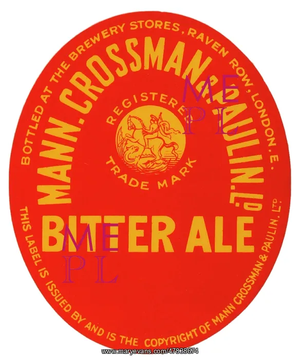 : Mann Crossman & Paulin Bitter Ale : Mann Crossman & Paulin Bitter Ale