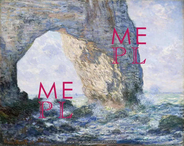 : The Manneporte (Etretat), by Claude Monet, 1883 : The Manneporte (Etretat), by Claude Monet, 1883