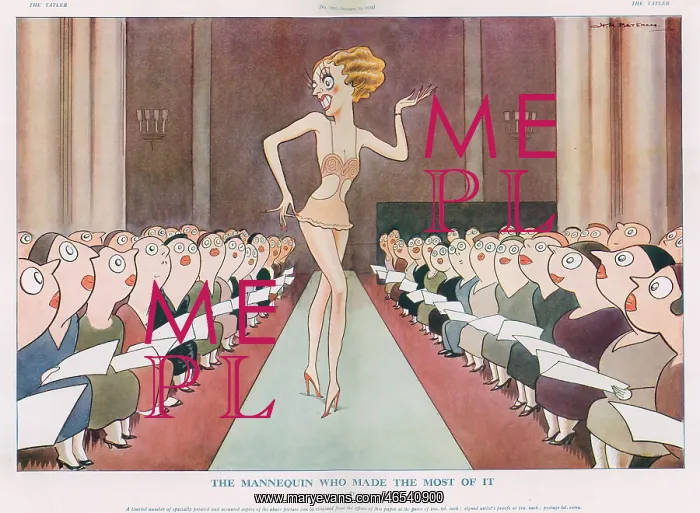 : The Mannequin Who Made The Most Of It, by H. M. Bateman : The Mannequin Who Made The Most Of It, by H. M. Bateman