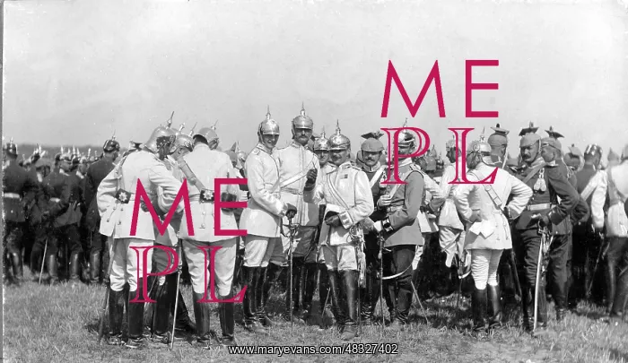 : Manoeuvre of the Guards Corps near Belzig, around 1900 : Manoeuvre of the Guards Corps near Belzig, around 1900