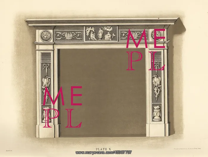 : Mantelpiece from Longton Hall : Mantelpiece from Longton Hall