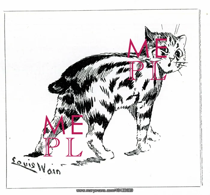  : Manx Cat, by Louis Wain