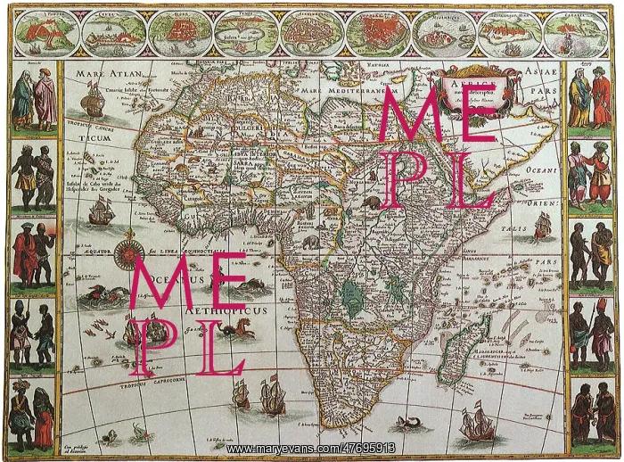  : Map of Africa, 1645
