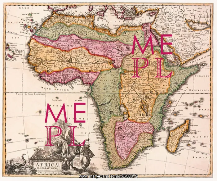  : Map of Africa 1706