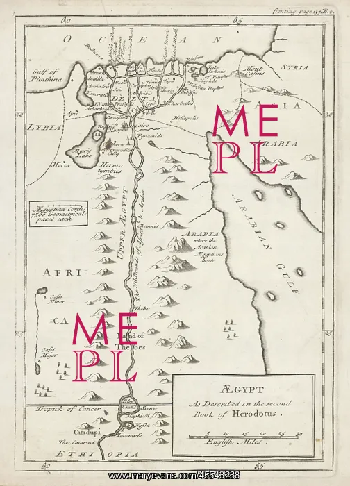  : Map - Africa - Egypt - Herodotus