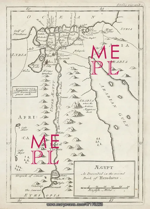  : Map - Africa - Egypt - Herodotus