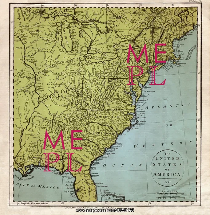  : Map of America, 1791