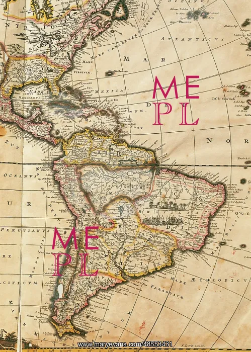 : Map of America. Nova Totius Americae Descriptio by Frederik : Map of America. Nova Totius Americae Descriptio by Frederik