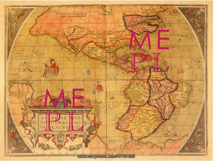 : Map of the Americas 1570 : Map of the Americas 1570