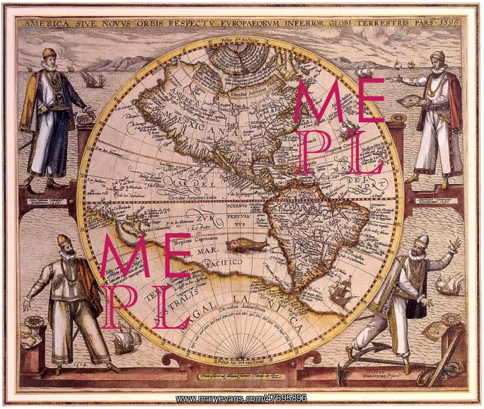  : Map of the Americas 1596