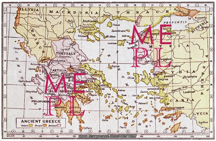 : MAP OF ANCIENT GREECE : MAP OF ANCIENT GREECE