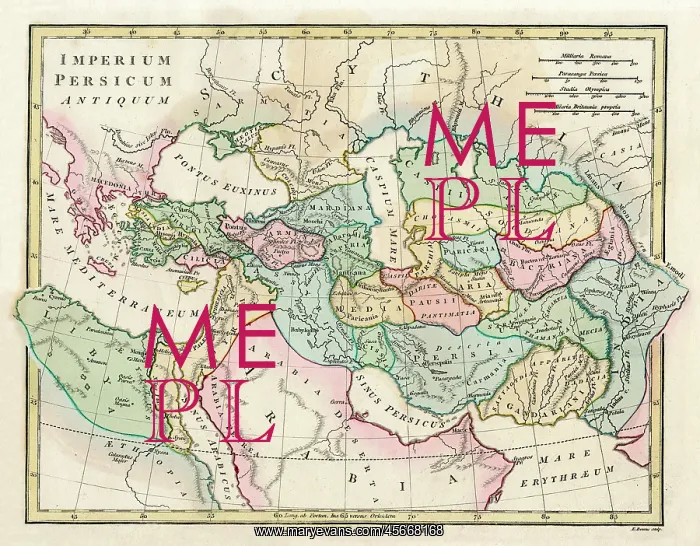 : Map of the Ancient Persian Empire : Map of the Ancient Persian Empire