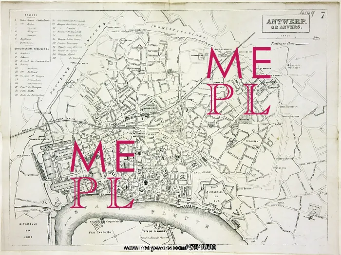  : Map of Antwerp