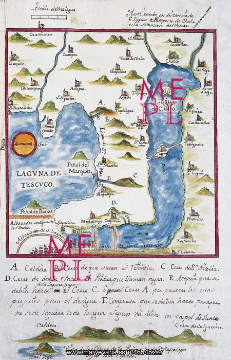 : Map of the archbishopric of Mexico (1767), by : Map of the archbishopric of Mexico (1767), by